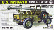 US M38A1C Army & Marine 1/4 ton 4x4 - AFV Club