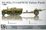 Sd.Kfz.11+leFH18 Value Pack  - AFV Club