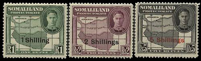 Somaliland, Scott 123, 124, 126