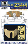 Pressed Brass Shield for Sd.Kfz.234/4, Sd.Kfz.251/22 - AFV Club